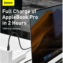 CABLU alimentare si date Baseus Superior, Fast Charging Data Cable pt. smartphone, USB Type-C la USB Type-C 100W, 2m, alb "CATYS