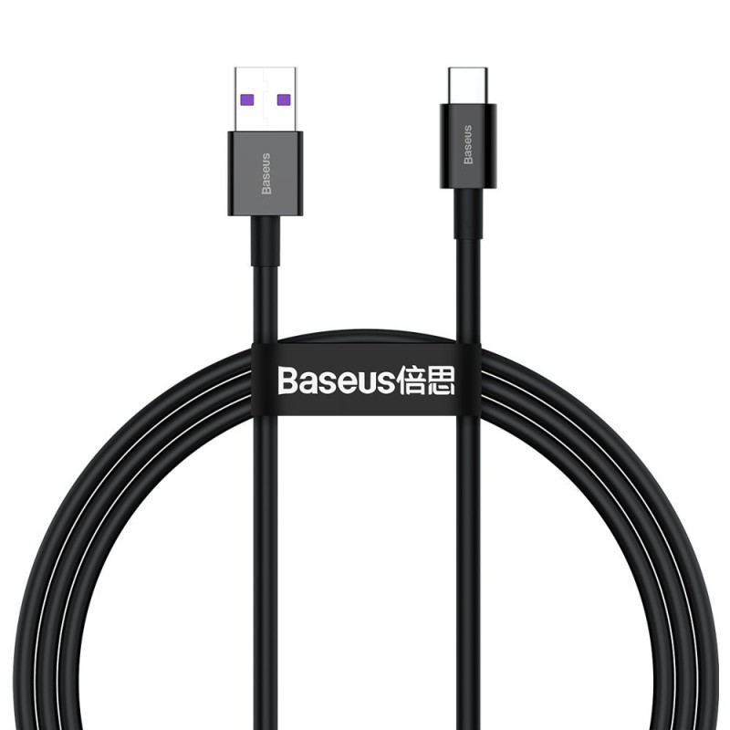 CABLU alimentare si date Baseus Superior, Fast Charging Data Cable pt. smartphone, USB la USB Type-C 66W, 1m, negru "CATYS-01" (