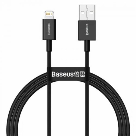 CABLU alimentare si date Baseus Superior, Fast Charging Data Cable pt. smartphone, USB la Lightning Iphone 2.4A, 1m, negru "CALY