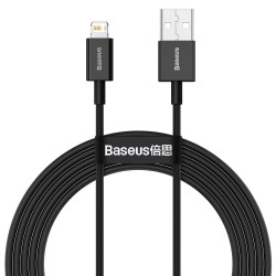 CABLU alimentare si date Baseus Superior, Fast Charging Data Cable pt. smartphone, USB la Lightning Iphone 2.4A, 2m, negru "CALY