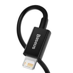 CABLU alimentare si date Baseus Superior, Fast Charging Data Cable pt. smartphone, USB la Lightning Iphone 2.4A, 2m, negru "CALY