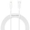 CABLU alimentare si date Baseus Superior, Fast Charging Data Cable pt. smartphone, USB Type-C la Lightning Iphone PD 20W, 2m, al