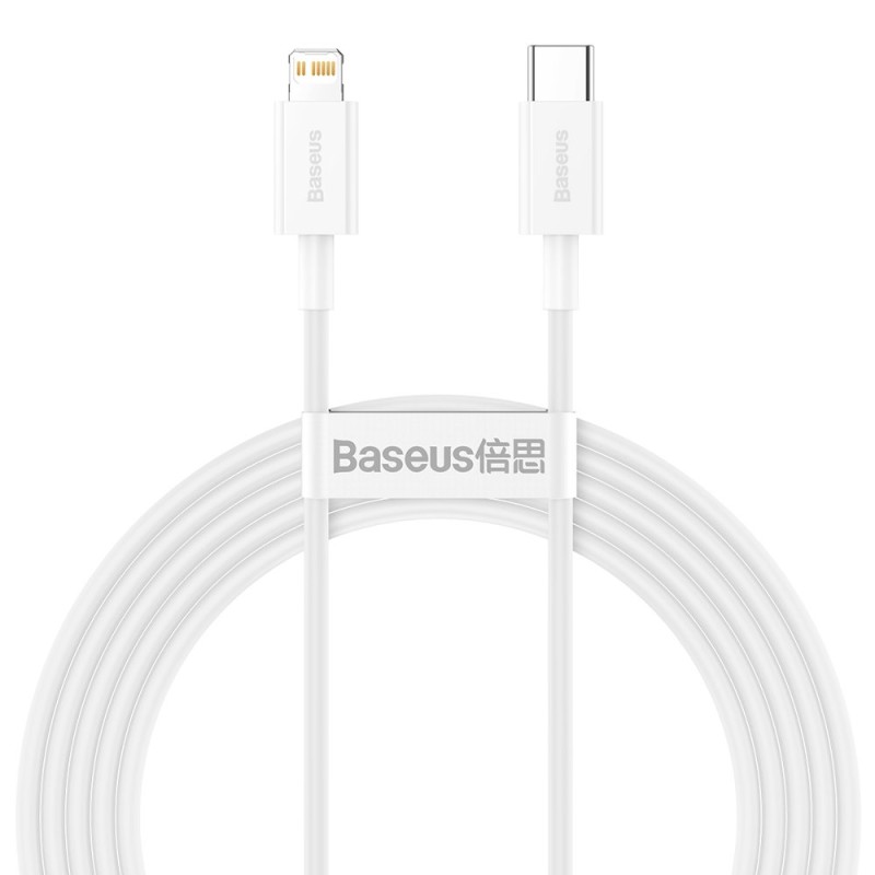 CABLU alimentare si date Baseus Superior, Fast Charging Data Cable pt. smartphone, USB Type-C la Lightning Iphone PD 20W, 2m, al