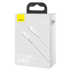 CABLU alimentare si date Baseus Superior, Fast Charging Data Cable pt. smartphone, USB Type-C la Lightning Iphone PD 20W, 2m, al