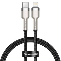CABLU alimentare si date Baseus Cafule Metal, Fast Charging Data Cable pt. smartphone, USB Type-C la Lightning Iphone PD 20W, br