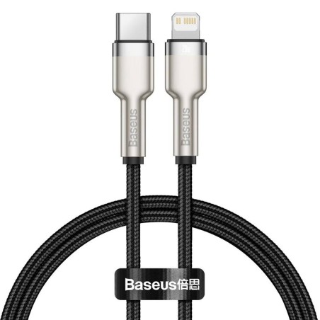 CABLU alimentare si date Baseus Cafule Metal, Fast Charging Data Cable pt. smartphone, USB Type-C la Lightning Iphone PD 20W, br