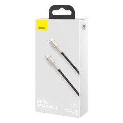 CABLU alimentare si date Baseus Cafule Metal, Fast Charging Data Cable pt. smartphone, USB Type-C la Lightning Iphone PD 20W, br