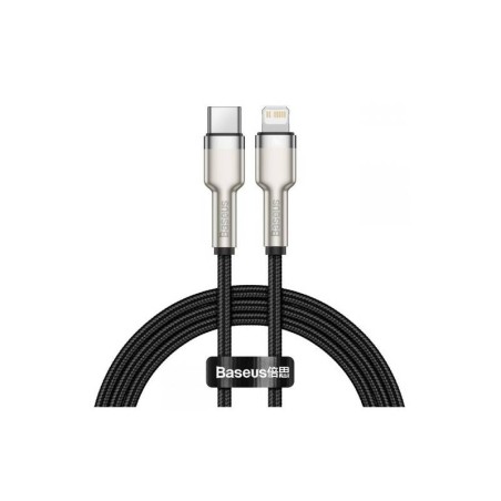 CABLU alimentare si date Baseus Cafule Metal, Fast Charging Data Cable pt. smartphone, USB Type-C la Lightning Iphone PD 20W, br