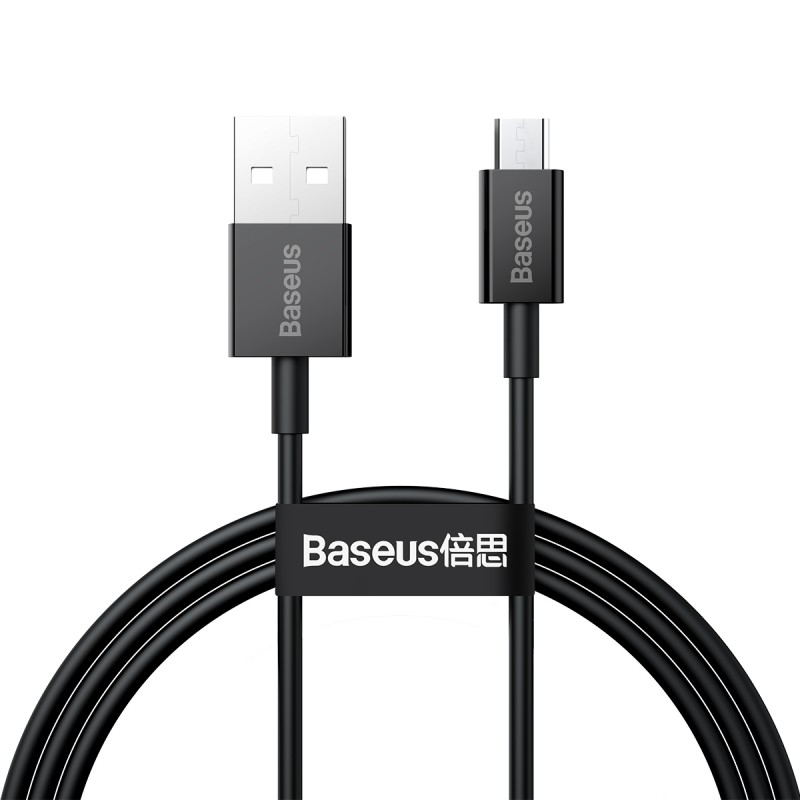 CABLU alimentare si date Baseus Superior, Fast Charging Data Cable pt. smartphone, USB la Micro-USB 2A, 1m, negru "CAMYS-01" (ti