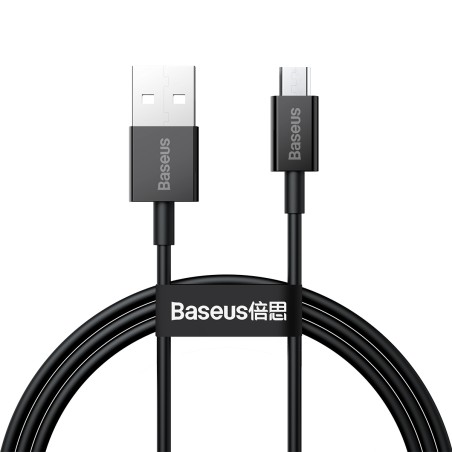 CABLU alimentare si date Baseus Superior, Fast Charging Data Cable pt. smartphone, USB la Micro-USB 2A, 1m, negru "CAMYS-01" (ti