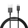 CABLU alimentare si date Baseus Superior, Fast Charging Data Cable pt. smartphone, USB la Micro-USB 2A, 1m, negru "CAMYS-01" (ti