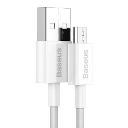 CABLU alimentare si date Baseus Superior, Fast Charging Data Cable pt. smartphone, USB la Micro-USB 2A, 1m, alb "CAMYS-02" (timb