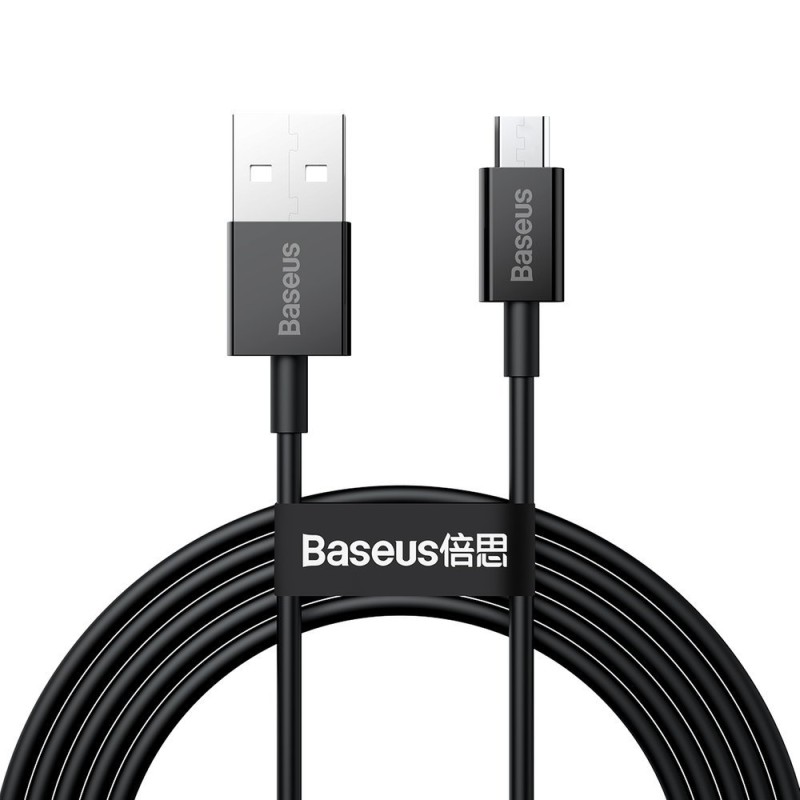 CABLU alimentare si date Baseus Superior, Fast Charging Data Cable pt. smartphone, USB la Micro-USB 2A, 2m, negru "CAMYS-A01" (t
