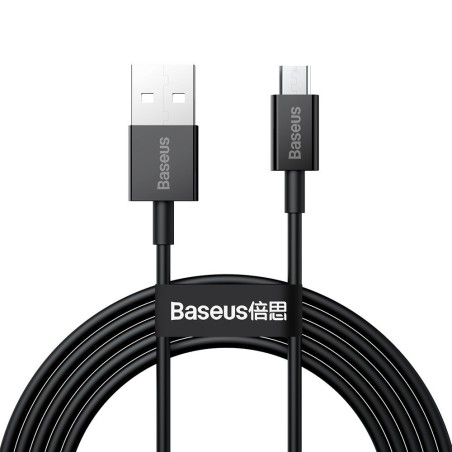 CABLU alimentare si date Baseus Superior, Fast Charging Data Cable pt. smartphone, USB la Micro-USB 2A, 2m, negru "CAMYS-A01" (t
