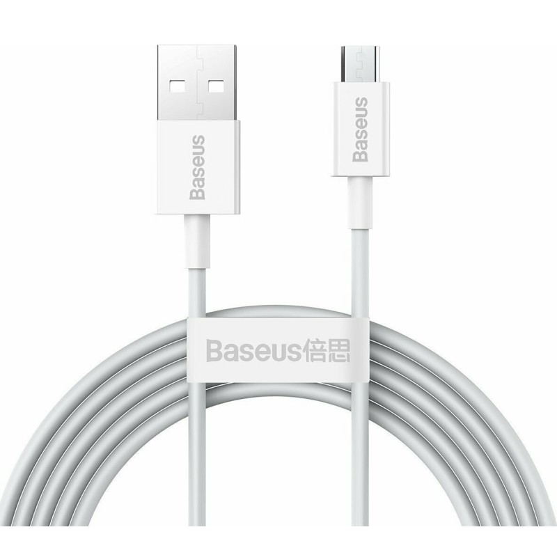 CABLU alimentare si date Baseus Superior, Fast Charging Data Cable pt. smartphone, USB la Micro-USB 2A, 2m, alb "CAMYS-A02" (tim