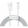 CABLU alimentare si date Baseus Superior, Fast Charging Data Cable pt. smartphone, USB la Micro-USB 2A, 2m, alb "CAMYS-A02" (tim