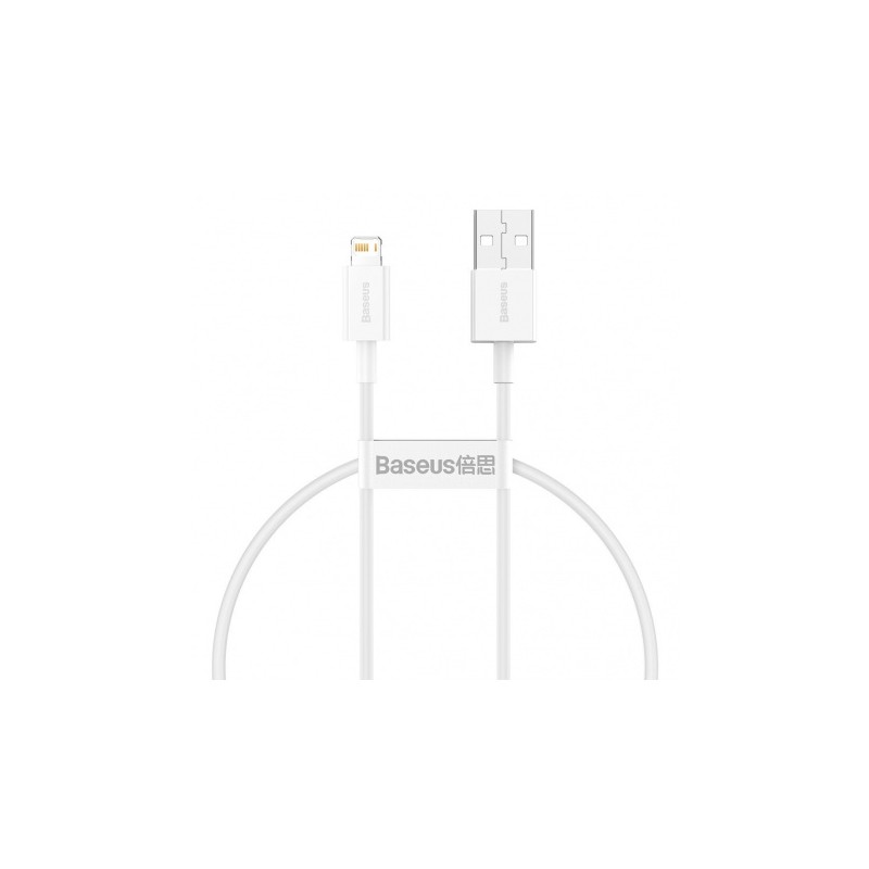 CABLU alimentare si date Baseus Superior, Fast Charging Data Cable pt. smartphone, USB la Lightning Iphone 2.4A, 0.25m, alb "CAL
