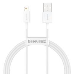 CABLU alimentare si date Baseus Superior, Fast Charging Data Cable pt. smartphone, USB la Lightning Iphone 2.4A, 1m, alb "CALYS-