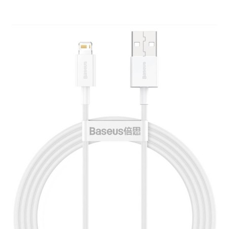 CABLU alimentare si date Baseus Superior, Fast Charging Data Cable pt. smartphone, USB la Lightning Iphone 2.4A, 1.5m, alb "CALY