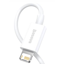 CABLU alimentare si date Baseus Superior, Fast Charging Data Cable pt. smartphone, USB la Lightning Iphone 2.4A, 1.5m, alb "CALY