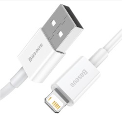 CABLU alimentare si date Baseus Superior, Fast Charging Data Cable pt. smartphone, USB la Lightning Iphone 2.4A, 1.5m, alb "CALY