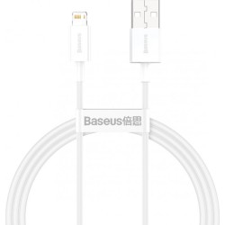CABLU alimentare si date Baseus Superior, Fast Charging Data Cable pt. smartphone, USB la Lightning Iphone 2.4A, 2m, alb "CALYS-
