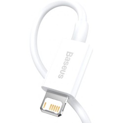 CABLU alimentare si date Baseus Superior, Fast Charging Data Cable pt. smartphone, USB la Lightning Iphone 2.4A, 2m, alb "CALYS-