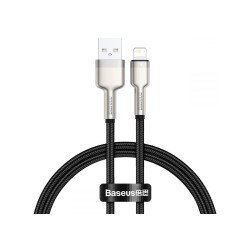 CABLU alimentare si date Baseus Cafule Metal, Fast Charging Data Cable pt. smartphone, USB la Lightning Iphone 2.4A, braided, 0.