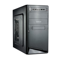 CARCASA SPACER, Mini Tower, mATX, "MOON", 450 (230W for 450 Desktop PC), USB 2.0 x 4, Jack 3.5mm x 2, "SPC-MOON" (timbru verde 0