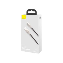 CABLU alimentare si date Baseus Cafule Metal, Fast Charging Data Cable pt. smartphone, USB la Lightning Iphone 2.4A, braided, 0.