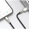 CABLU alimentare si date Baseus Cafule Metal, Fast Charging Data Cable pt. smartphone, USB la Lightning Iphone 2.4A, braided, 1m