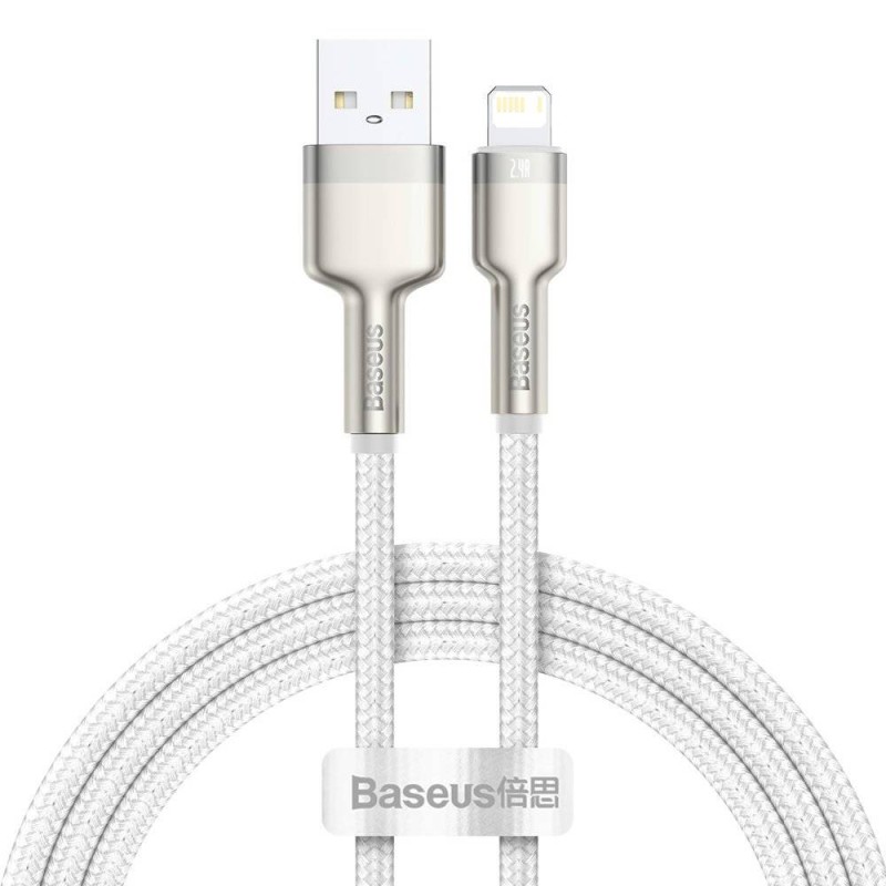 CABLU alimentare si date Baseus Cafule Metal, Fast Charging Data Cable pt. smartphone, USB la Lightning Iphone 2.4A, braided, 1m