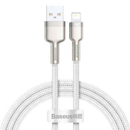 CABLU alimentare si date Baseus Cafule Metal, Fast Charging Data Cable pt. smartphone, USB la Lightning Iphone 2.4A, braided, 1m