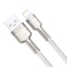 CABLU alimentare si date Baseus Cafule Metal, Fast Charging Data Cable pt. smartphone, USB la Lightning Iphone 2.4A, braided, 1m