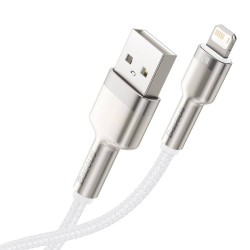 CABLU alimentare si date Baseus Cafule Metal, Fast Charging Data Cable pt. smartphone, USB la Lightning Iphone 2.4A, braided, 1m