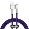 CABLU alimentare si date Baseus Cafule Metal, Fast Charging Data Cable pt. smartphone, USB la Lightning Iphone 2.4A, braided, 1m