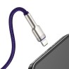 CABLU alimentare si date Baseus Cafule Metal, Fast Charging Data Cable pt. smartphone, USB la Lightning Iphone 2.4A, braided, 1m