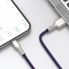 CABLU alimentare si date Baseus Cafule Metal, Fast Charging Data Cable pt. smartphone, USB la Lightning Iphone 2.4A, braided, 1m