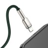 CABLU alimentare si date Baseus Cafule Metal, Fast Charging Data Cable pt. smartphone, USB la Lightning Iphone 2.4A, braided, 1m