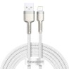 CABLU alimentare si date Baseus Cafule Metal, Fast Charging Data Cable pt. smartphone, USB la Lightning Iphone 2.4A, braided, 2m