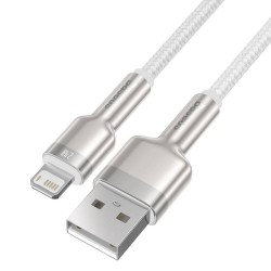 CABLU alimentare si date Baseus Cafule Metal, Fast Charging Data Cable pt. smartphone, USB la Lightning Iphone 2.4A, braided, 2m