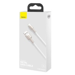CABLU alimentare si date Baseus Cafule Metal, Fast Charging Data Cable pt. smartphone, USB la Lightning Iphone 2.4A, braided, 2m