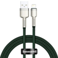 CABLU alimentare si date Baseus Cafule Metal, Fast Charging Data Cable pt. smartphone, USB la Lightning Iphone 2.4A, braided, 2m