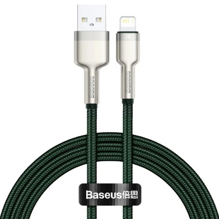 CABLU alimentare si date Baseus Cafule Metal, Fast Charging Data Cable pt. smartphone, USB la Lightning Iphone 2.4A, braided, 2m