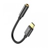 CABLU ADAPTOR Baseus, USB Type-C(T) to Jack 3.5mm(M), lungime 10.5 cm, negru "CATL54-01" (timbru verde 0.08 lei) - 6953156297845
