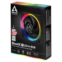 VENTILATOR ARCTIC PC, BioniX P120 A-RGB, 120x120x25mm, low noise FD bearing, high static pressure,"ACFAN00146A"