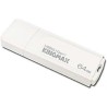 MEMORIE USB 3.2 Gen 1 KINGMAX  64 GB, cu capac, plastic, alb, "KM64GPB07W" (timbru verde 0.03 lei)