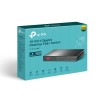 SWITCH TP-LINK 10-Port Gigabit Desktop Switch cu 8-Port PoE+, 123W total power, carcasa metal "TL-SG1210MP" (timbru verde 2 lei)