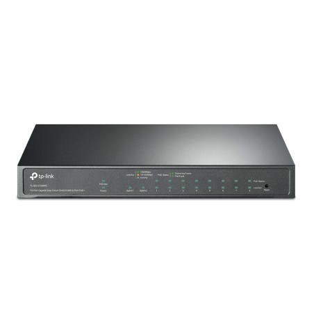 SWITCH TP-LINK 10-Port Gigabit Desktop Switch cu 8-Port PoE+, 123W total power, carcasa metal "TL-SG1210MPE" (timbru verde 2 lei