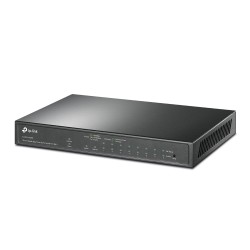 SWITCH TP-LINK 10-Port Gigabit Desktop Switch cu 8-Port PoE+, 123W total power, carcasa metal "TL-SG1210MPE" (timbru verde 2 lei
